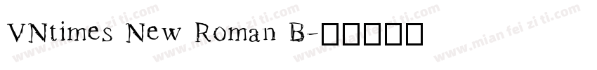 VNtimes New Roman B字体转换